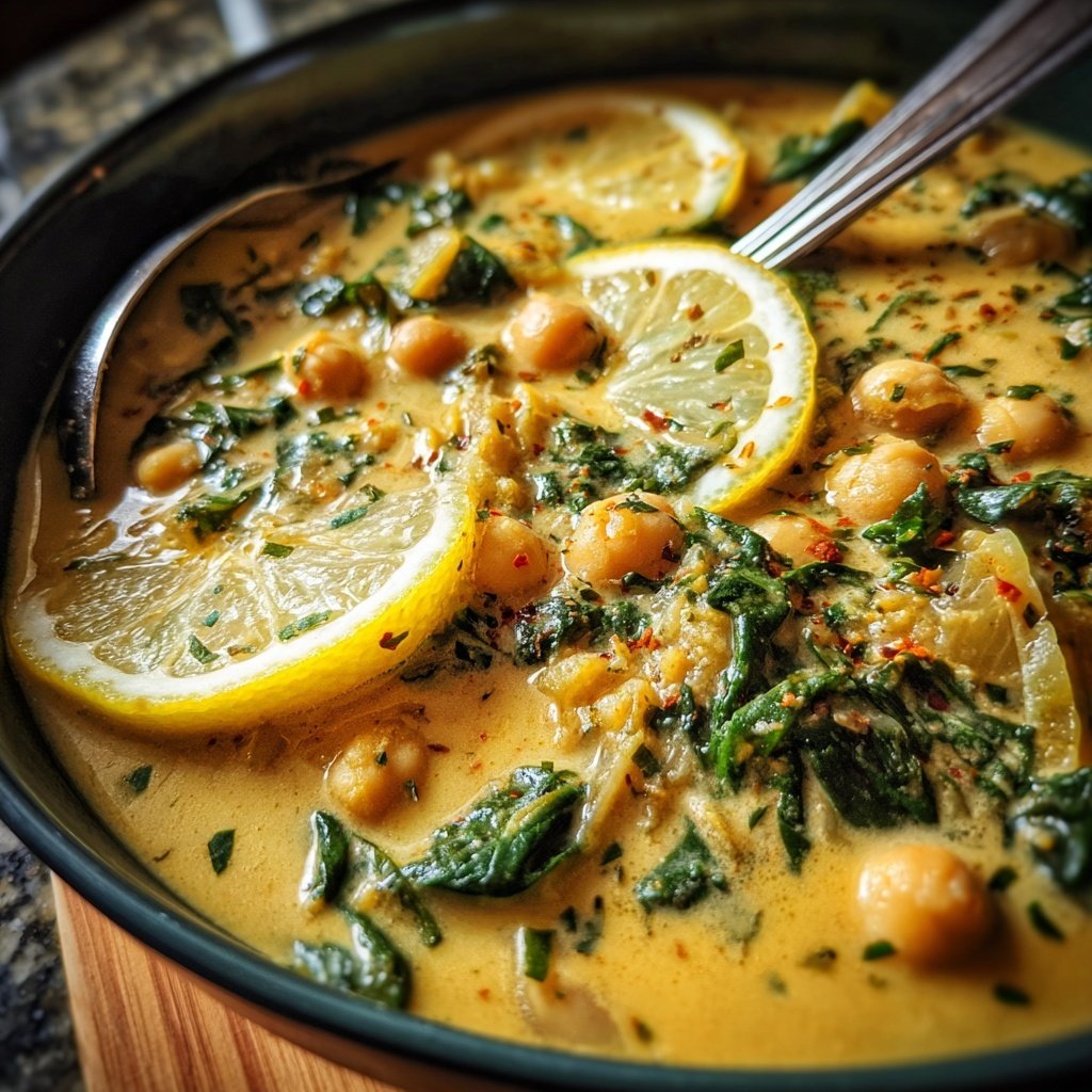 Creamy Lemon Chickpea Stew