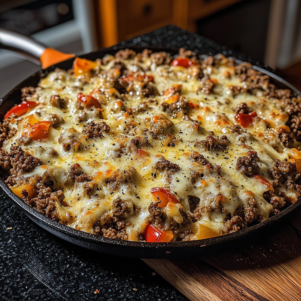 Ground Beef Skillet Italian Style