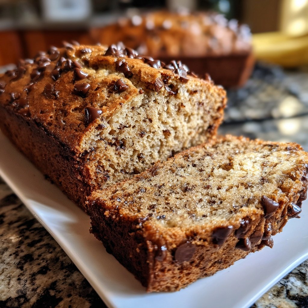 Banana Bread with Mini Chocolate Chips Recipe