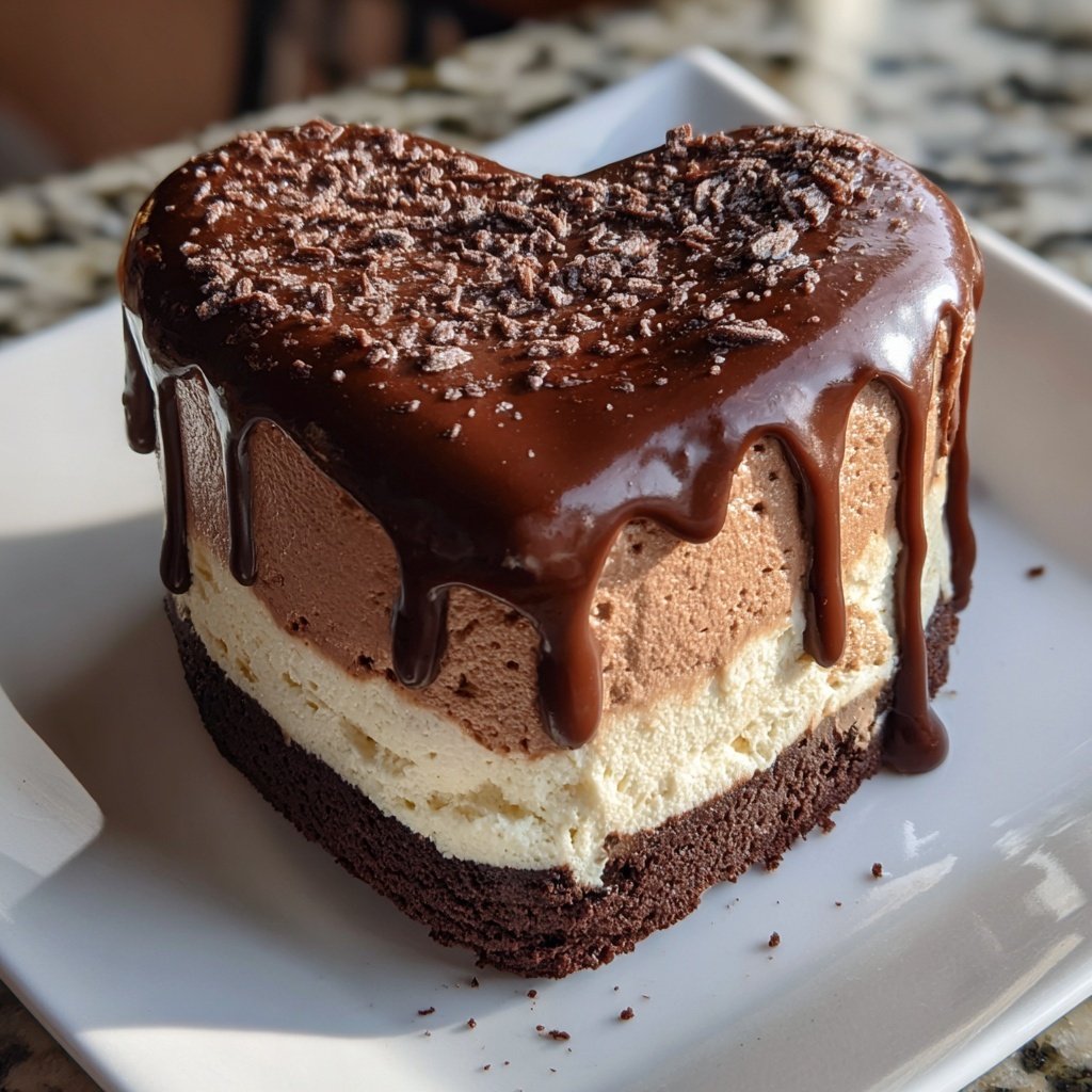 Mini Heart Cake with Chocolate Mousse