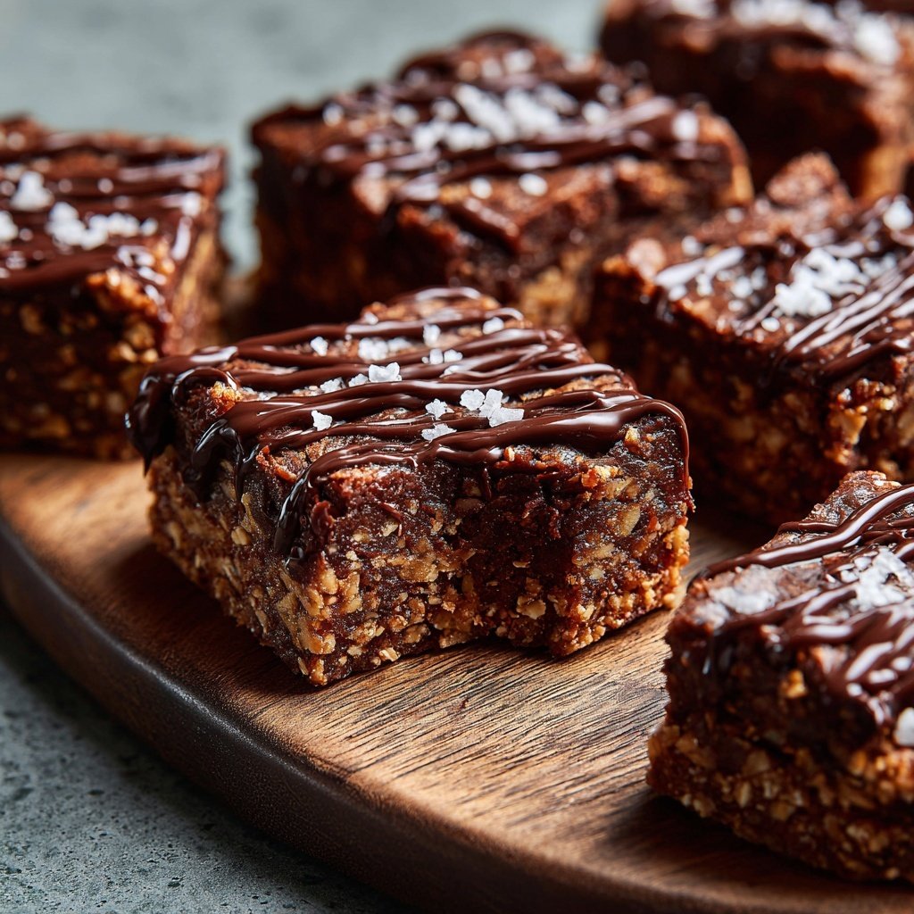 Chocolate Date Tahini Squares