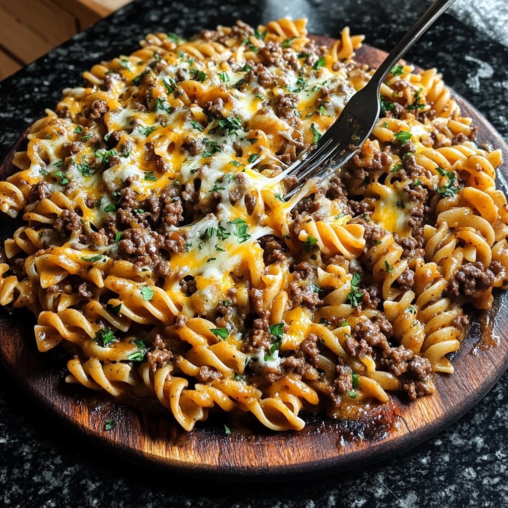 Ground Beef Pasta Skillet