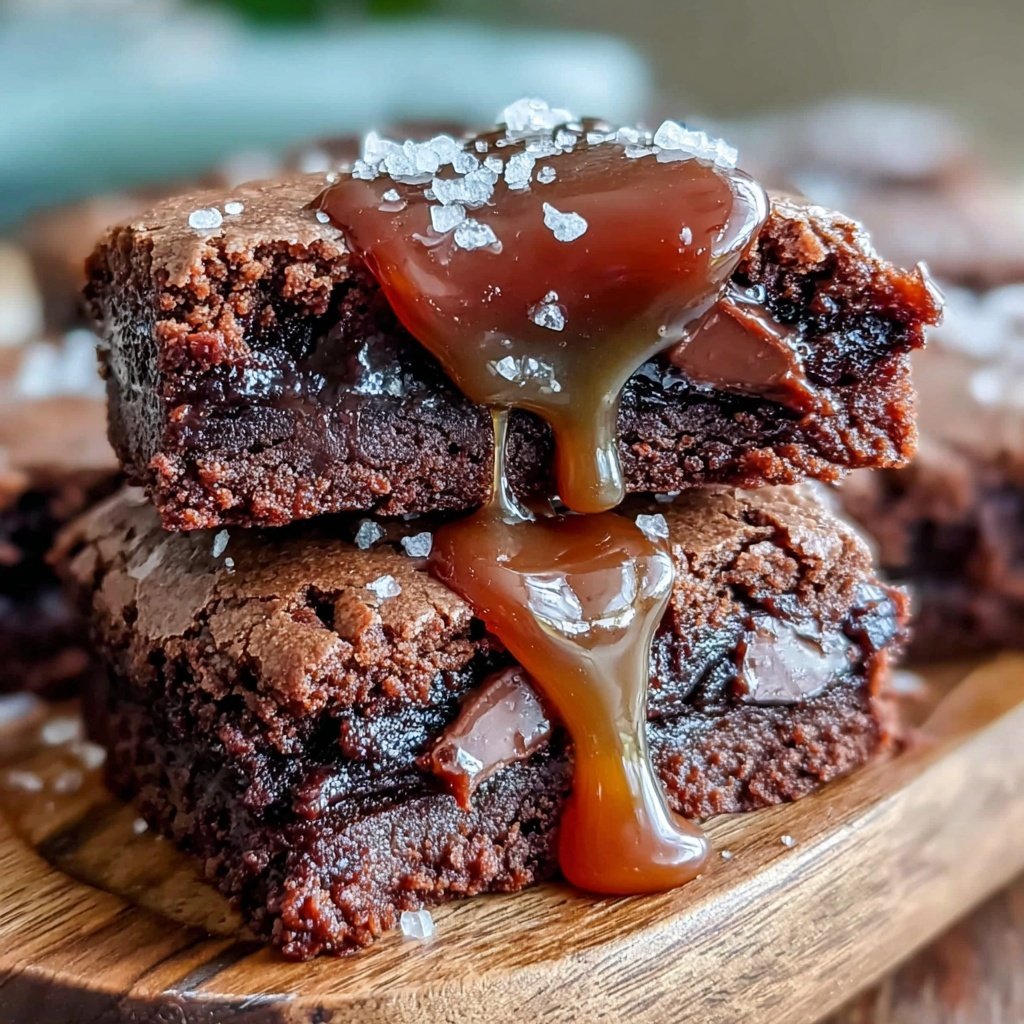 Brownie Mix Salted Caramel Cookie Bars