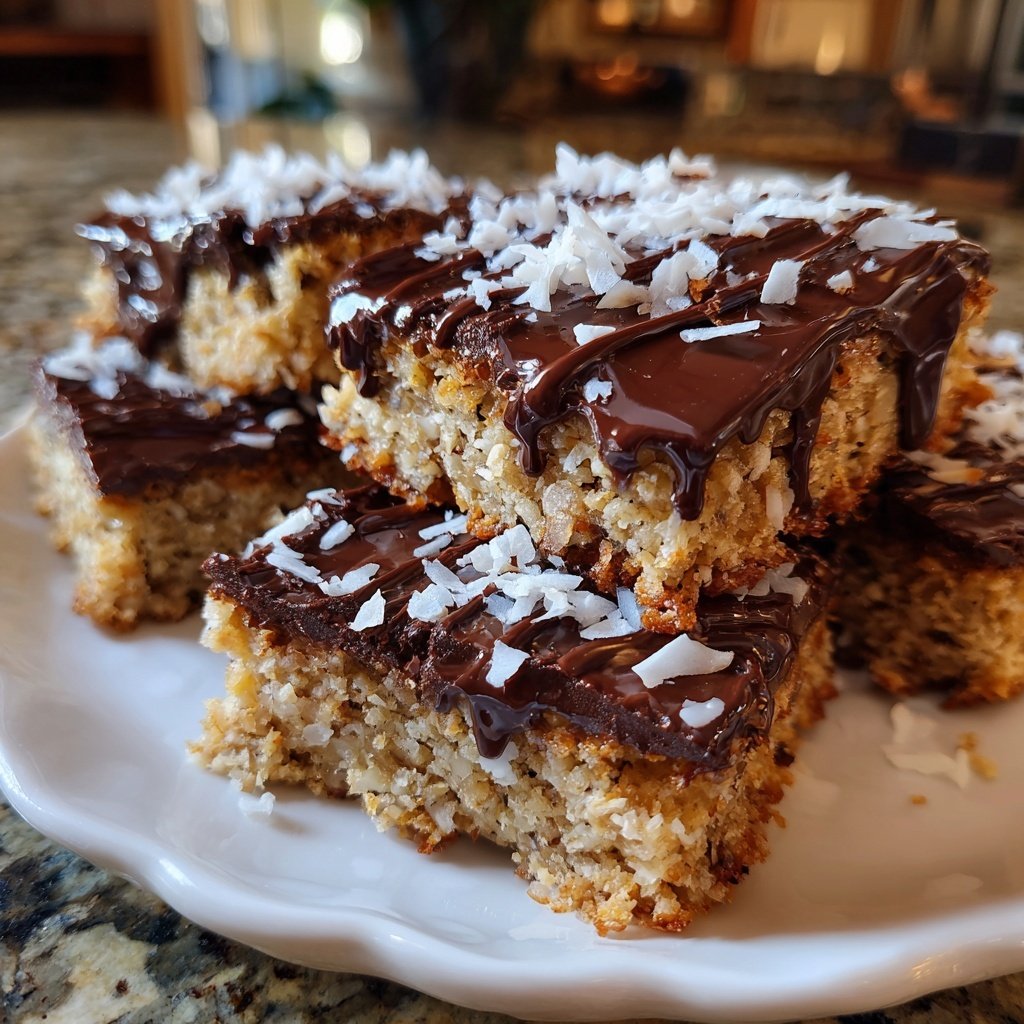 Chocolate Coconut Squares