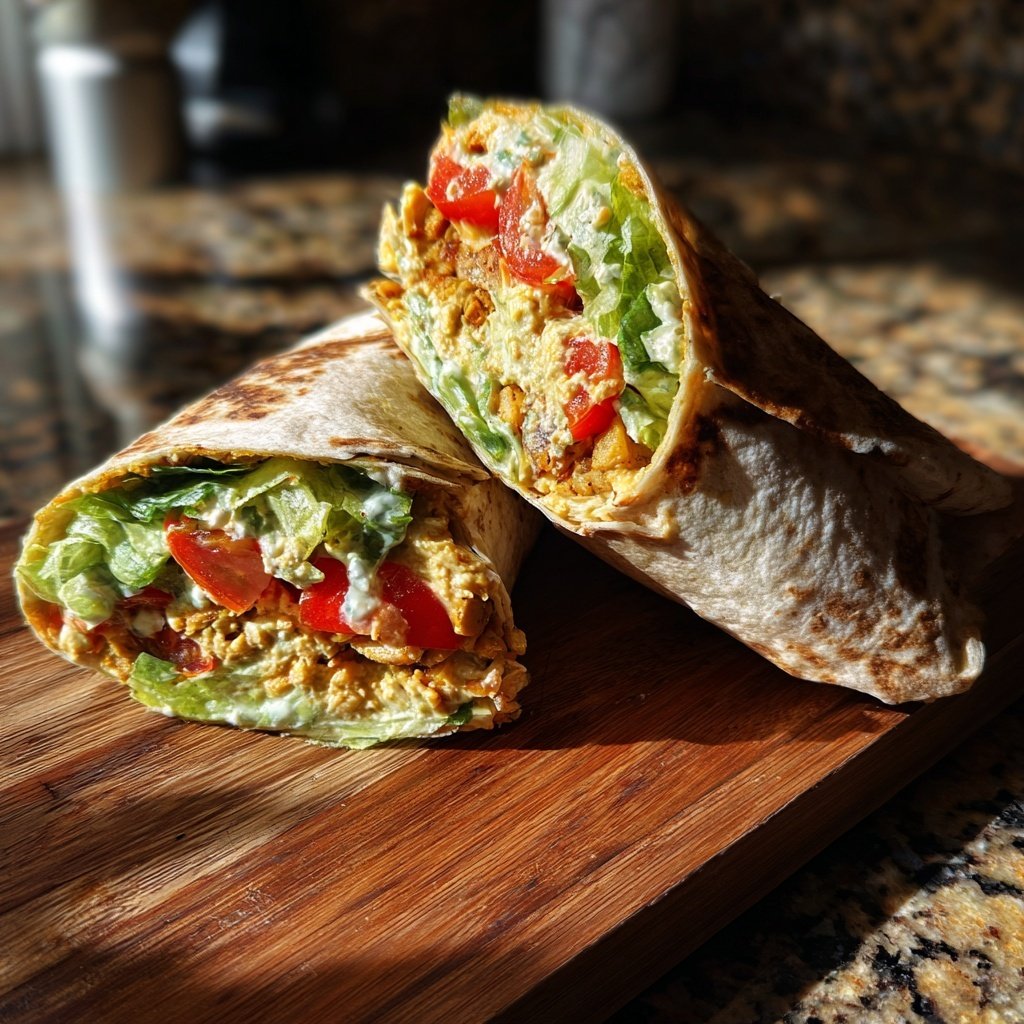 Healthy Lunch Chickpea Wraps