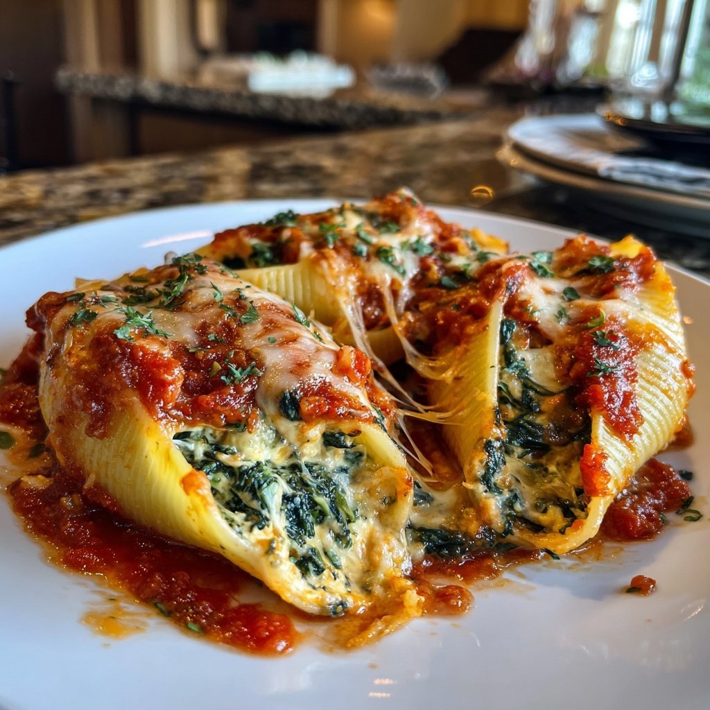 Sunday Veggie Stuffed Shells