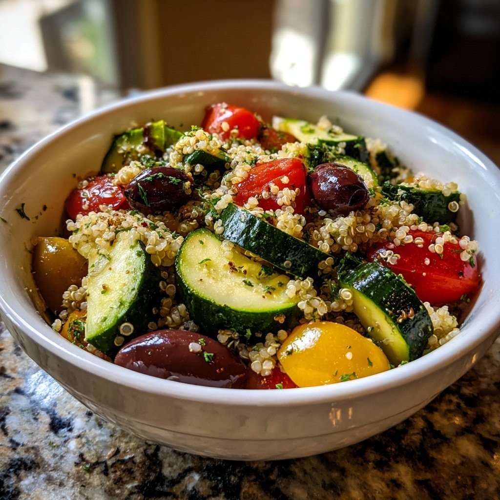 Healthy Dinner Mediterranean Veggie Bowl