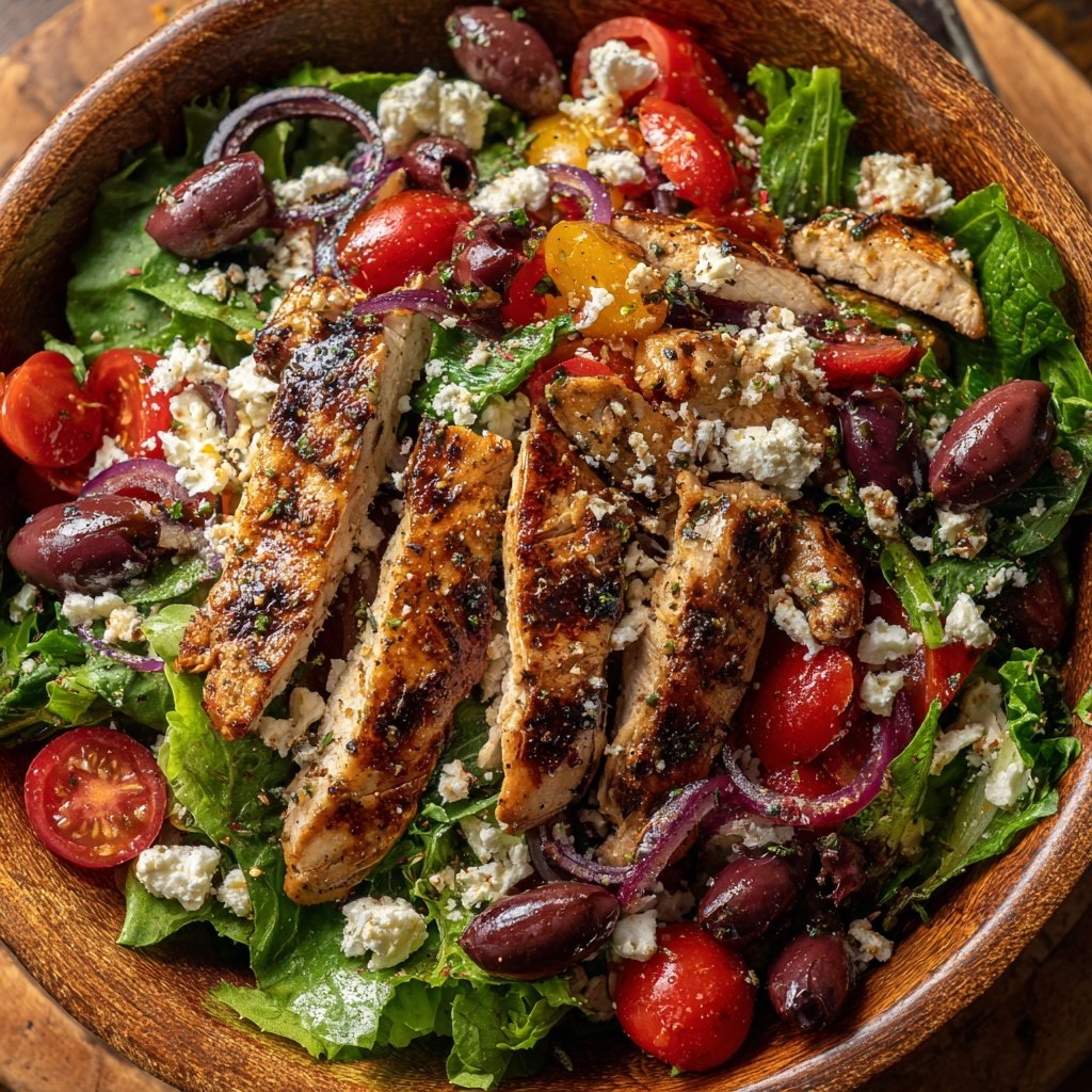Mediterranean Grilled Chicken Salad
