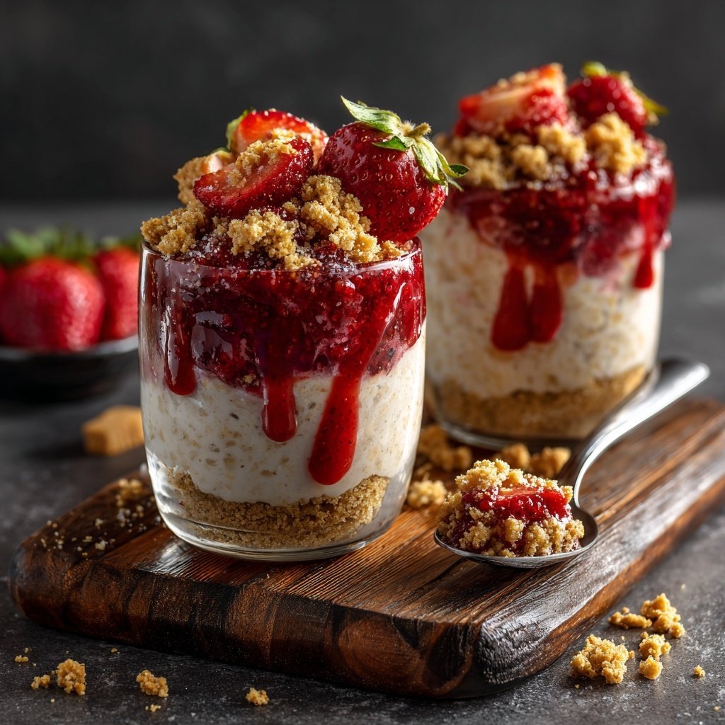 Strawberry Cheesecake Protein Oats