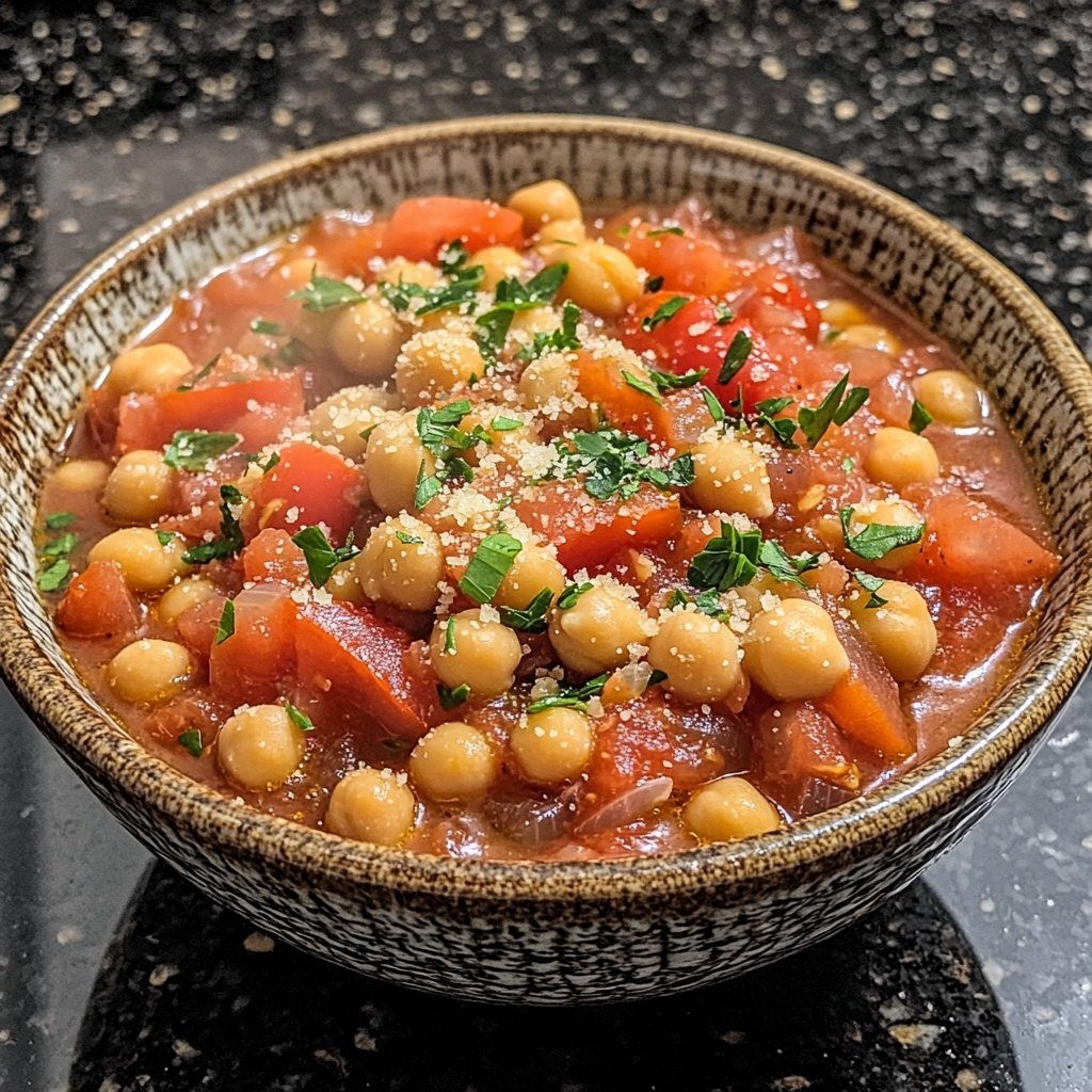 Healthy Chickpea Tomato Stew