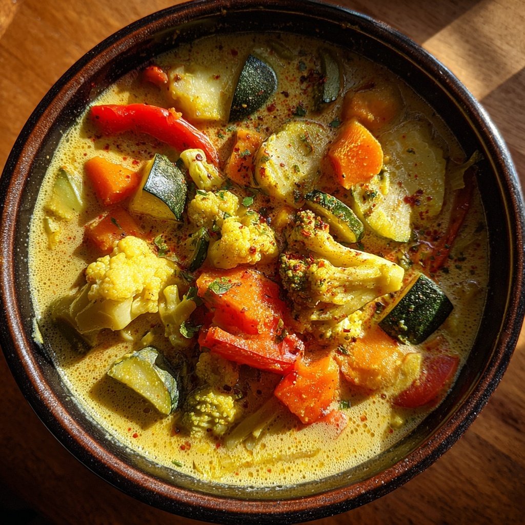 Healthy Crockpot Vegetable Curry
