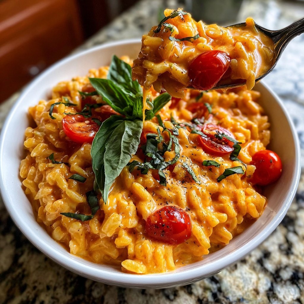 Creamy Tomato Rice with Herbs