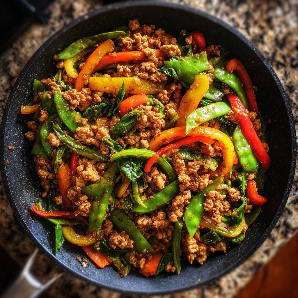 Ground Turkey And Vegetable Stir Fry