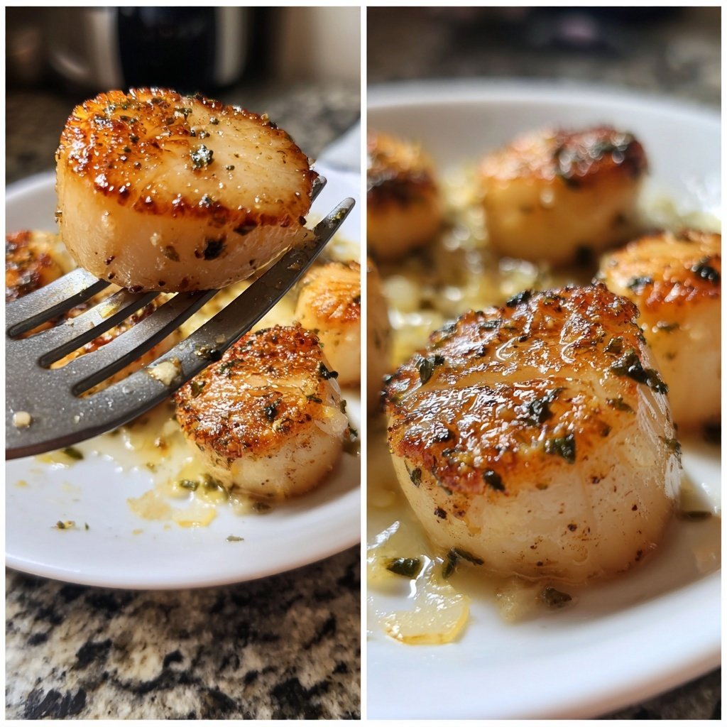 Valentine Dinner Garlic Butter Scallops