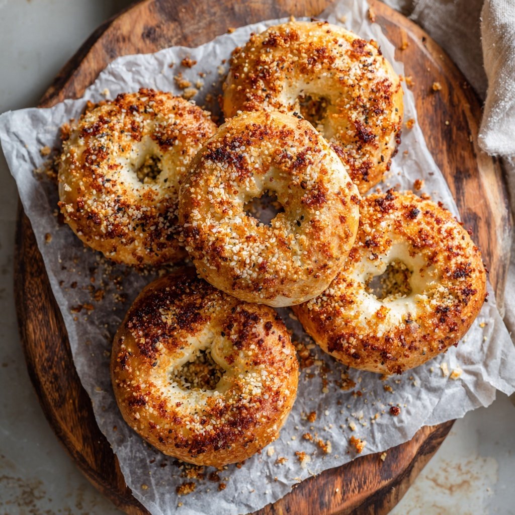 Crispy No Yeast Yogurt Bagels